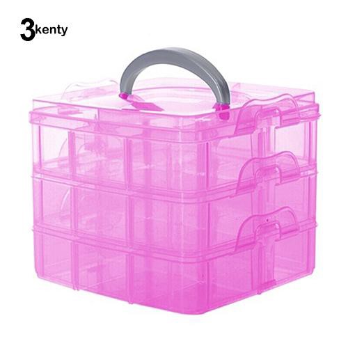 Hộp nhựa 3 tầng nhiều ngăn tiện dụng