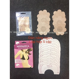 Combo 10 miếng dán ti giấy dán núm đầu nhũ hoa kết hợp 10 miếng dán trong kéo ngực 10 cặp