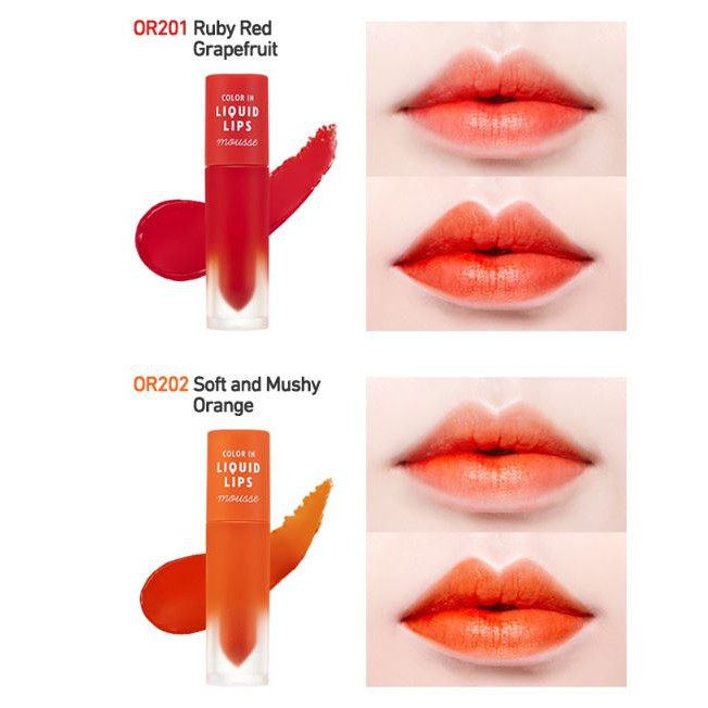 (hàng Mới Về) Son Môi Dạng Lỏng 3.2g Etude House Chất Lượng Cao / Color In Liquid Lips Mousse