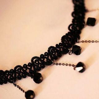Vòng Choker ren đính đá