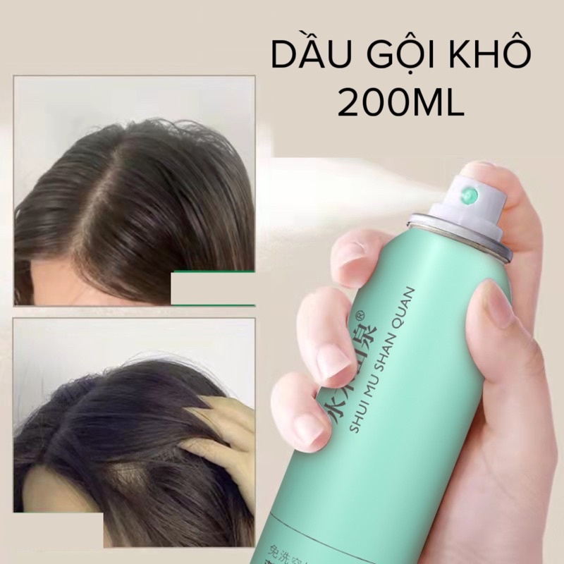 Xịt gội đầu khô cấp tốc nội địa trung giúp tóc bồng bềnh suốt 8 Tiếng không dầu không bết dính
