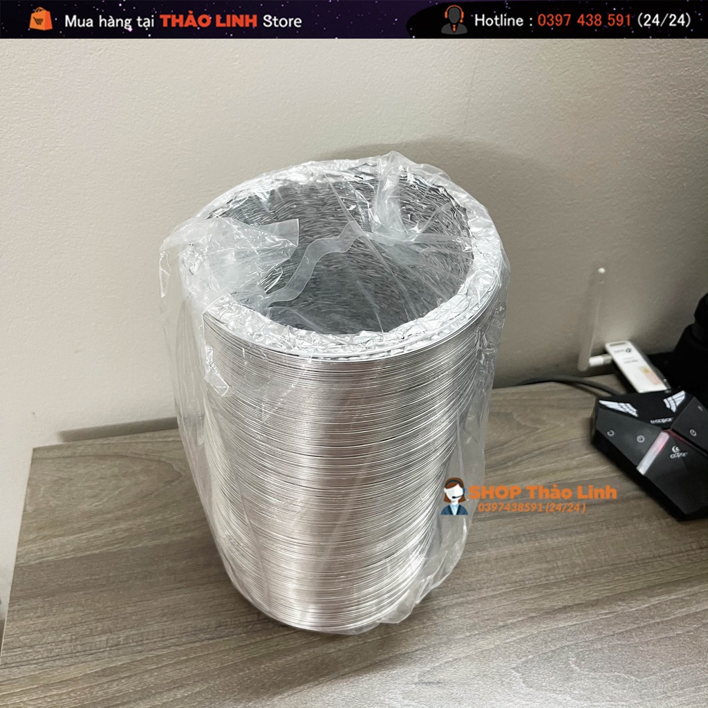Ống Thông Gió Tròn, Ống Gió Mềm , Ống Dẫn Gió Mềm Kích Thước Phi 100 150 200