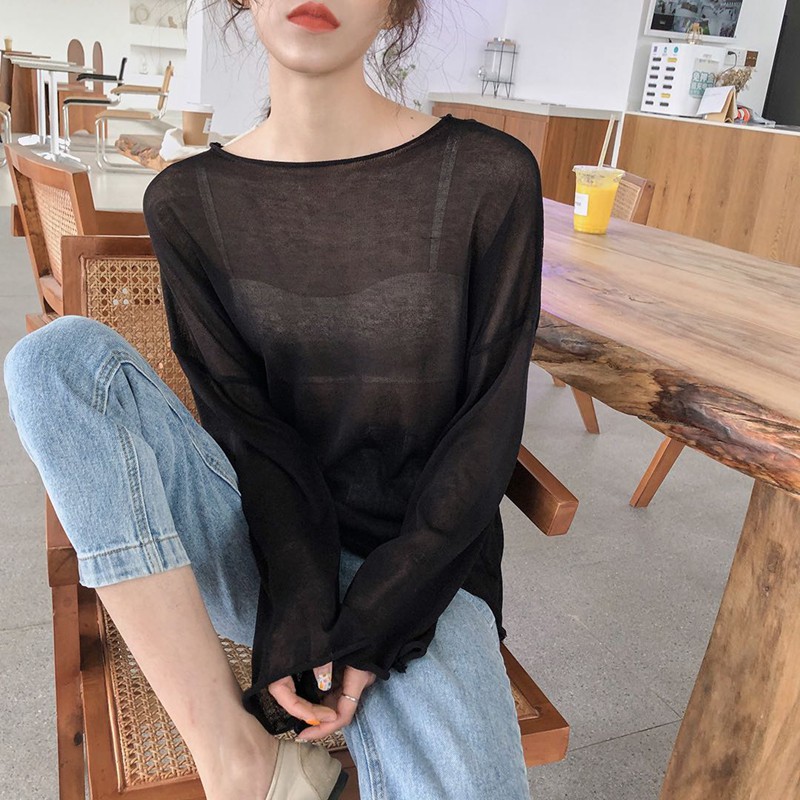 Áo len mỏng nhẹ nhàng nhiều màu (ORDER- sẵn vàng)- Kèm ảnh thật | BigBuy360 - bigbuy360.vn