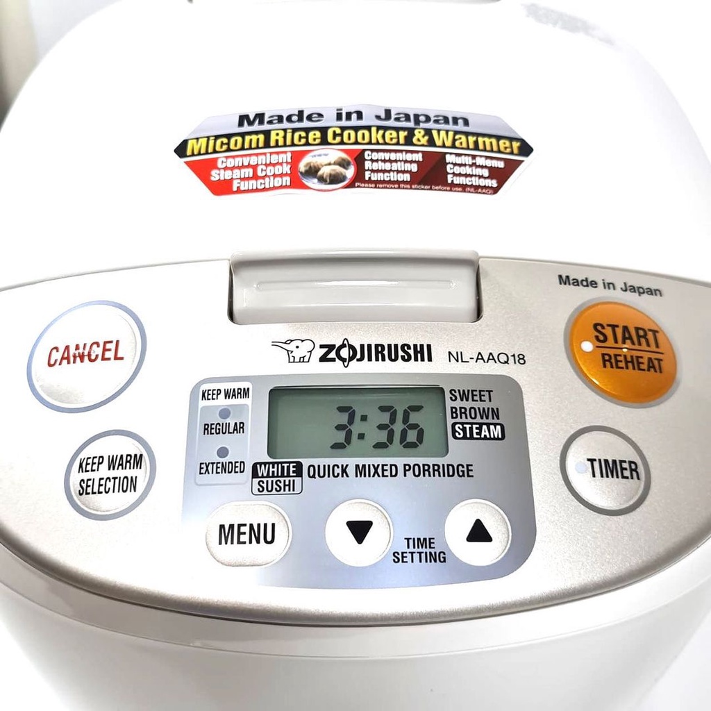 Nồi cơm điện tử Zojirushi NL-AAQ10-CA 1L, sản xuất tại Nhật - Hàng chính hãng