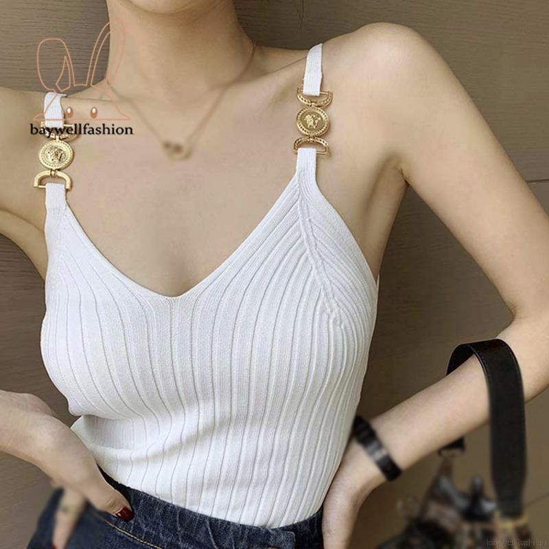 Áo hai dây cổ chữ V quyến rũ cho nữ