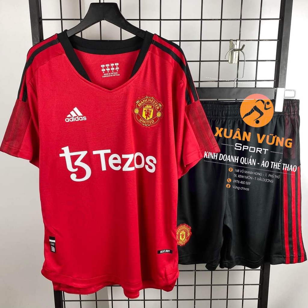 Áo Bóng Đá MU ĐỎ MỚI 2022_ 23 , Áo Đá Banh Hàng Thái Đẹp free in tên in số