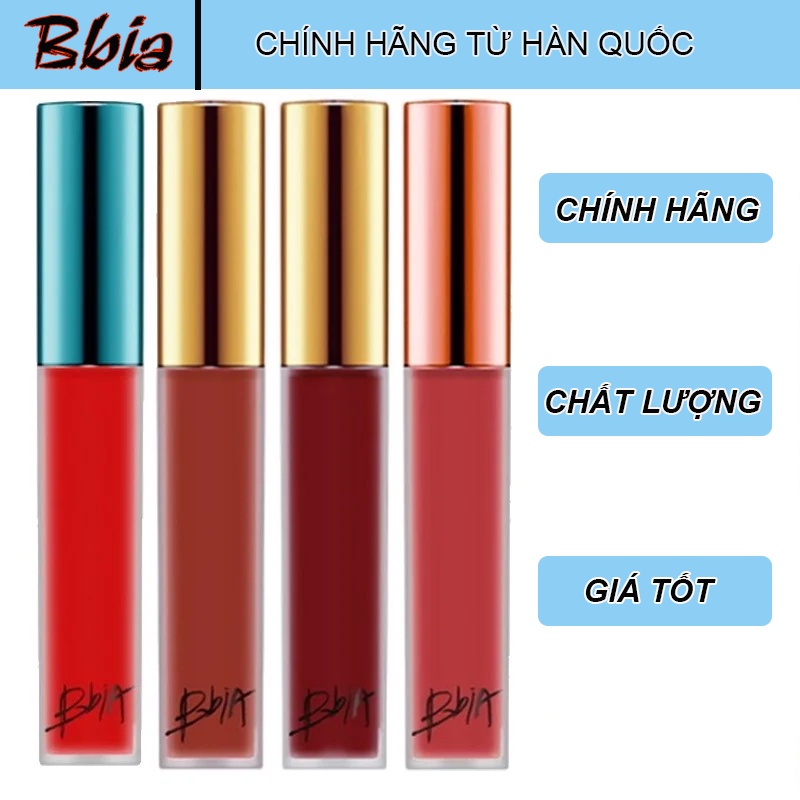 Son kem lì Bbia Last Velvet Lip Tint, son mịn, không trôi màu