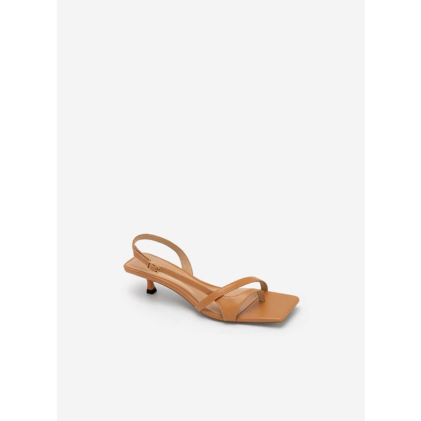 Vascara GIÀY SANDAL QUAI CHÉO PHỐI KIỂU D'ORSAY SLINGBACK - SDN 0720 - MÀU NÂU SÁNG
