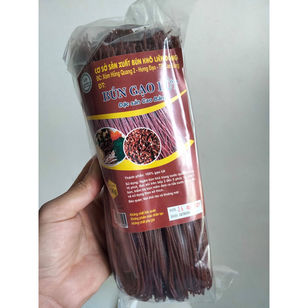 Ăn Kiêng - Bún khô gạo lứt 500g. Bún khô Liên Đồng