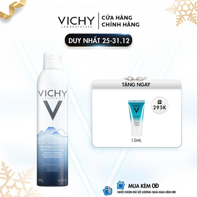 Nước khoáng dưỡng da Vichy Mineralizing Thermal Water 300ml