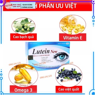 (Mẫu Mới) Viên uống bổ mắt LUTEIN NEW tăng cường thị lực, sáng mắt, đỡ mỏi mắt