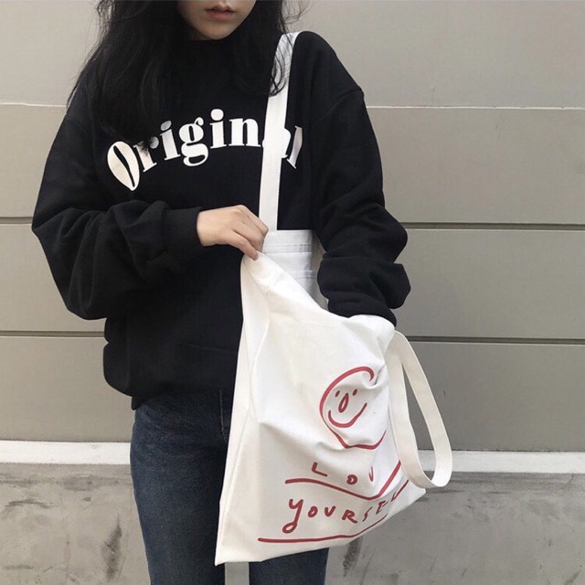Túi tote love yourseft đáng yêu( có sẵn)