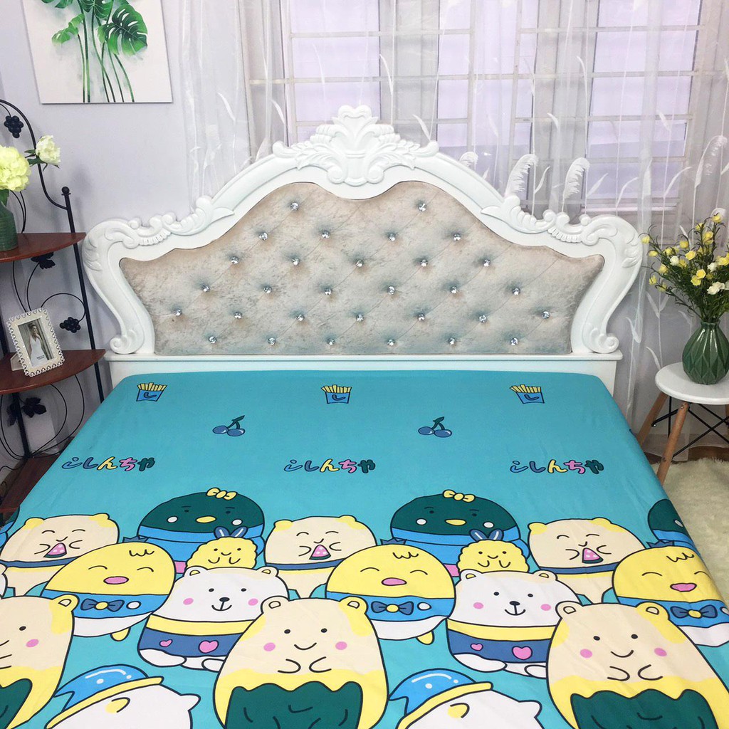 SALLY Ga Chống Thấm Cotton Hoạ Tiết 3d Cho Bé Yêu Mẫu GẤU XANH