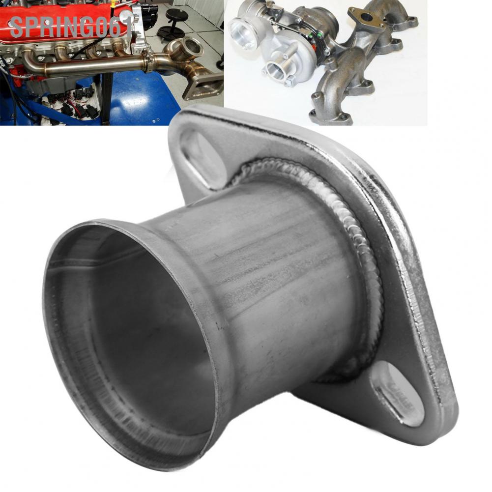Spring061 2 Bolts Exhaust Flange 3in Stainless Steel Pipe to 2.5in Downpipe Turbo Adapter