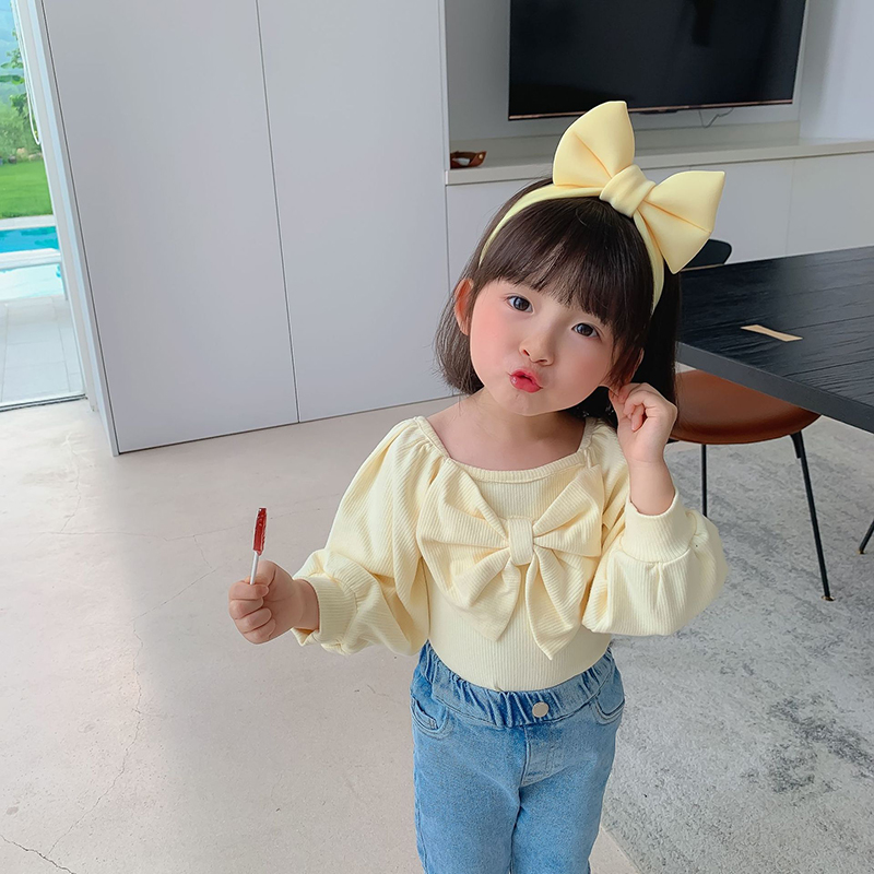 Áo tay dài phong cách Hàn Quốc thời trang cho bé gái