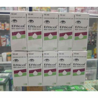 Dung dịch nhỏ mắt mũi EFTICOL (1 lốc 10 chai )