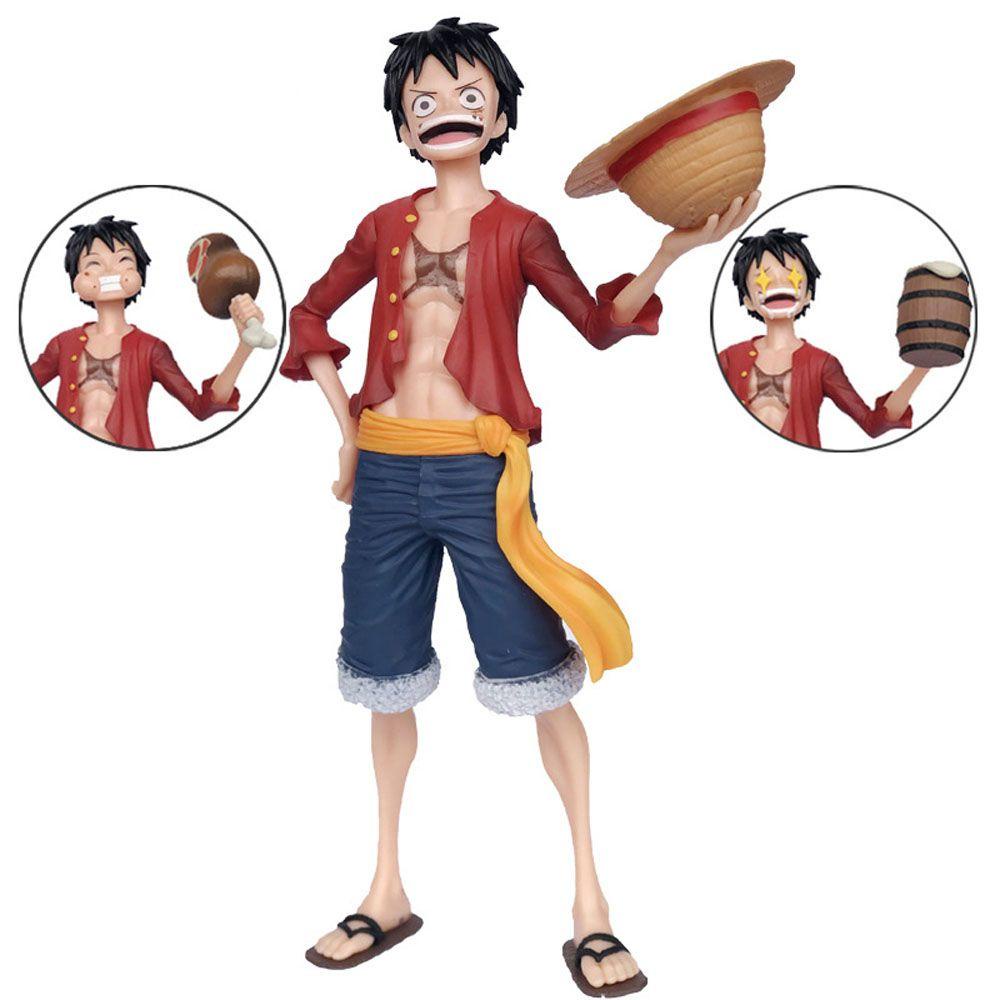 REBUY1 Mô Hình Nhân Vật Luffy Monkey D Luffy Mắt Ngôi Sao Mặt Cười Trang Trí