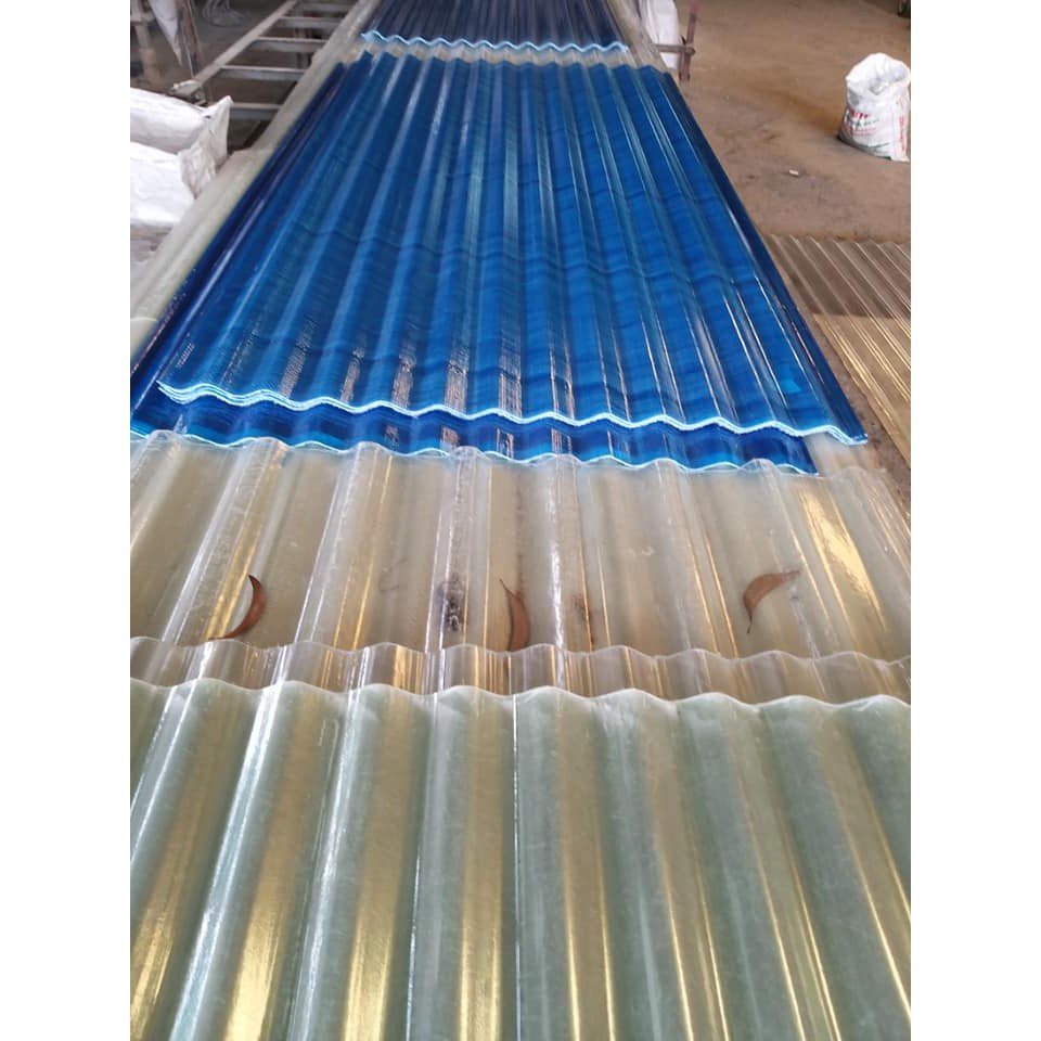 Tôn Nhựa Lấy Sáng  2 Lớp  - Đơn Giá/ 1 Mét / 1 Tấm