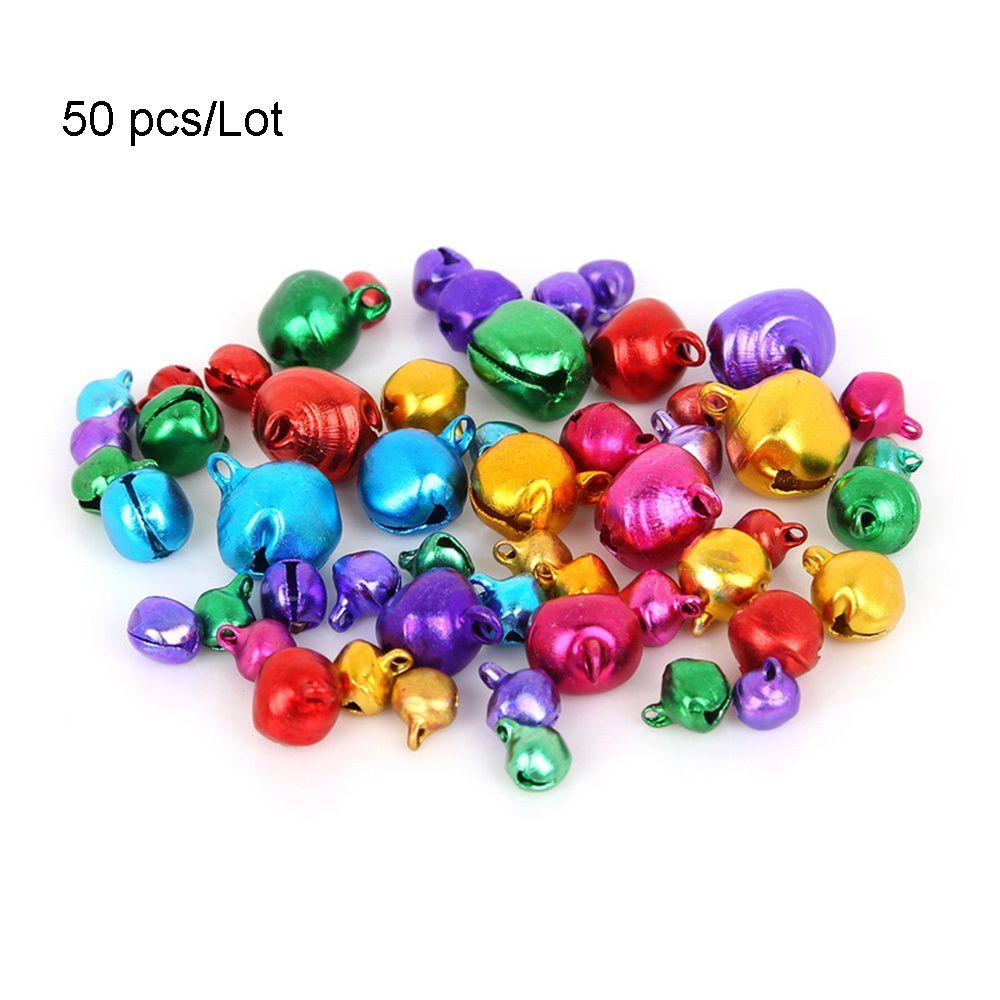 Set 50 Chuông Nhỏ Nhiều Màu Sắc Dùng Trang Trí Cây Thông Noel DIY