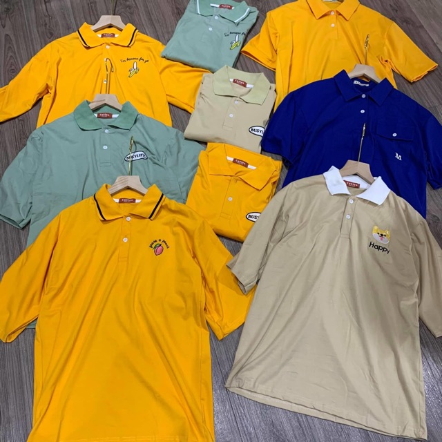 Áo cổ bẻ dáng thụng