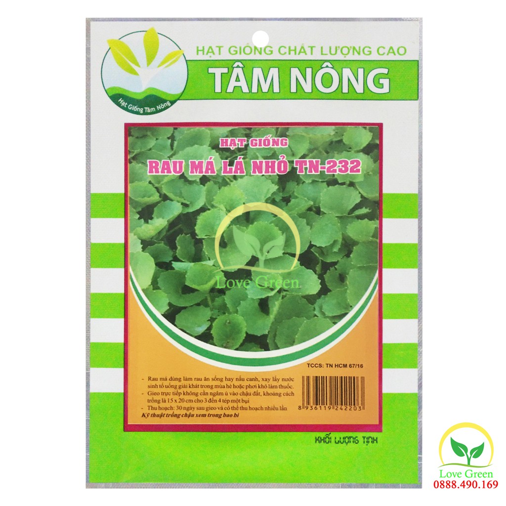 Hạt Giống Rau Má Lá Nhỏ 1G