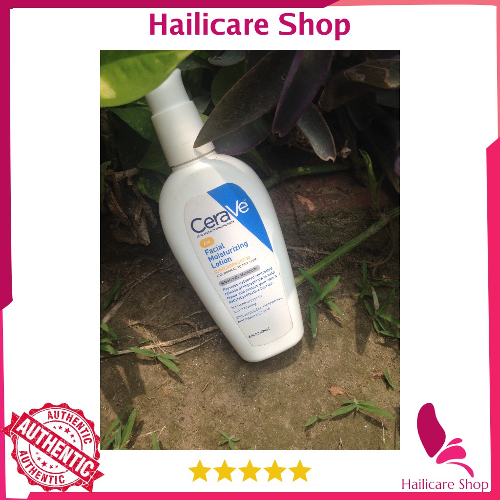 [Nhập Mỹ] Lotion CeraVe PM/ AM Facial Moisturizing Lotion with Broad Spectrum SPF 30 for Daytime Use