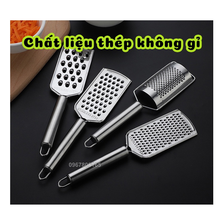 Dụng Cụ Bào Sợi Phô Mai - Duôi Sợi Rau Củ Bằng Thép Không Gỉ