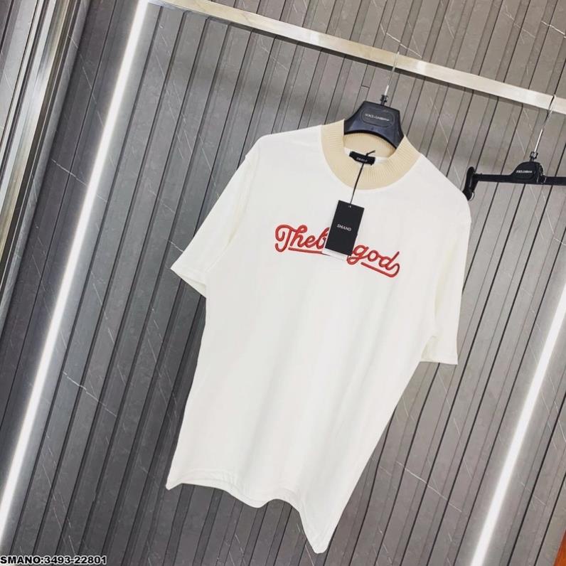 Áo Thun Nam The Bad God Chữ Đỏ Siêu Hot - Áo Phông Nam Cổ Tròn Viền Vàng Cao Cấp