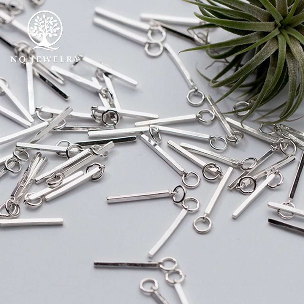Charm bạc thanh dài treo - NQ Jewelry