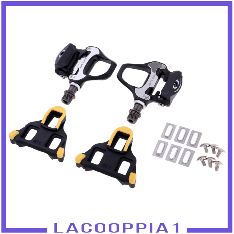 [LACOOPPIA1]Road Bike Self-Locking  RD2 Pedals Clipless Racing Bicycle Pedal with Cleats