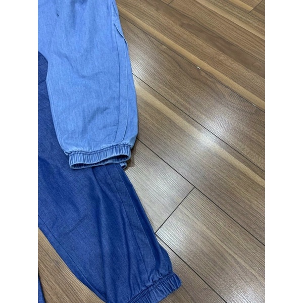 Quần jean giấy lai bo