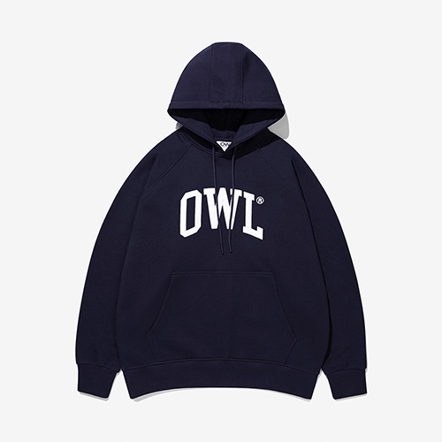 OWL BRAND® UNIVERSITY HOODIE - Áo nỉ chui đầu có mũ / Navy - OWL171221