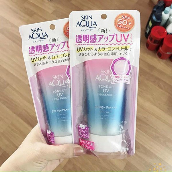 Kem chống nắng nội địa Nhật Skin Aqua Tone Up UV Essence SPF50+ PA++++ 80g.