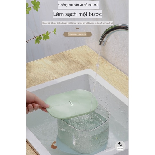 Hộp đựng thực phẩm Ecoco cao cấp nắp siêu kín 100% | Hộp lạnh bảo quản thức ăn tay cầm silicon mẫu mới