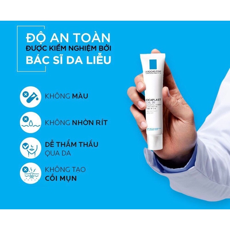 Kem dưỡng dạng gel mờ sẹo, dịu kích ứng, phục hồi tái tạo da La Roche-Posay Cicaplast Gel B5 (40ml) (CHÍNH HÃNG)