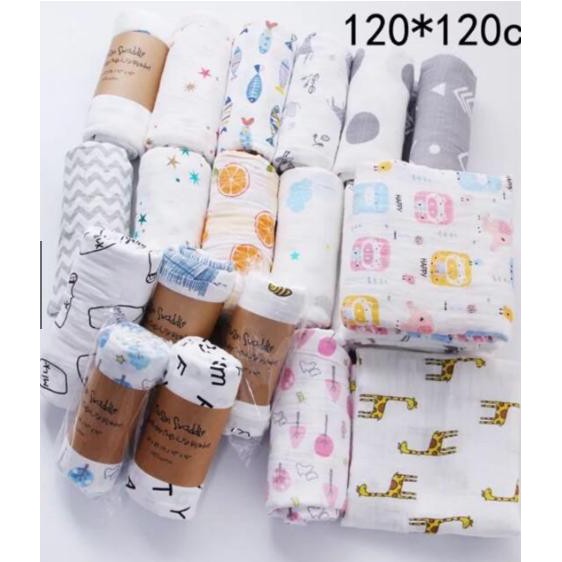 Khăn Tắm Xô Cotton 2 Lớp- Cho Bé Sơ Sinh Và Cả nhà