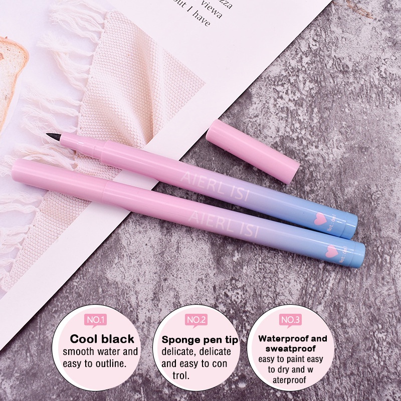 Bút kẻ mắt SUAKE dạng lỏng màu đen nhanh khô lâu trôi 1g