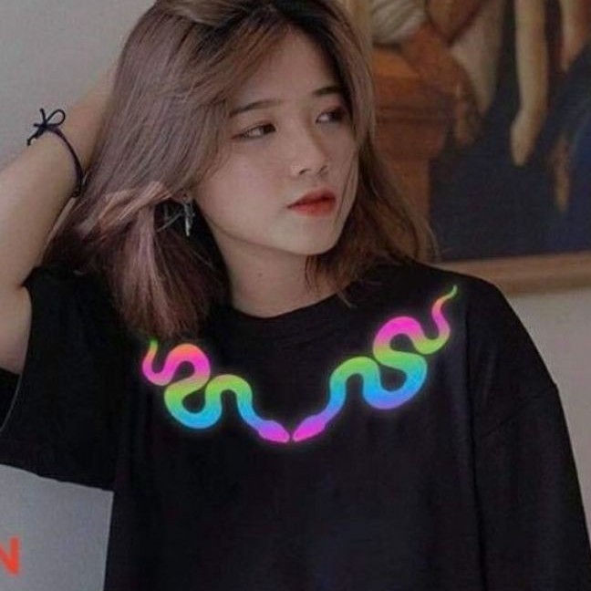 ÁO THUN TAY LỠ PHẢN QUANGnam nữ vòng cổ rắn PHẢN QUANG 7 MÀU