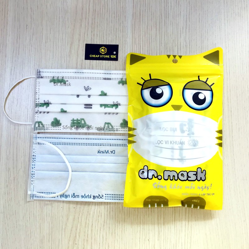 Khẩu trang y tế trẻ em Dr,mask CHÍNH HÃNG KT07, cheapstore10k