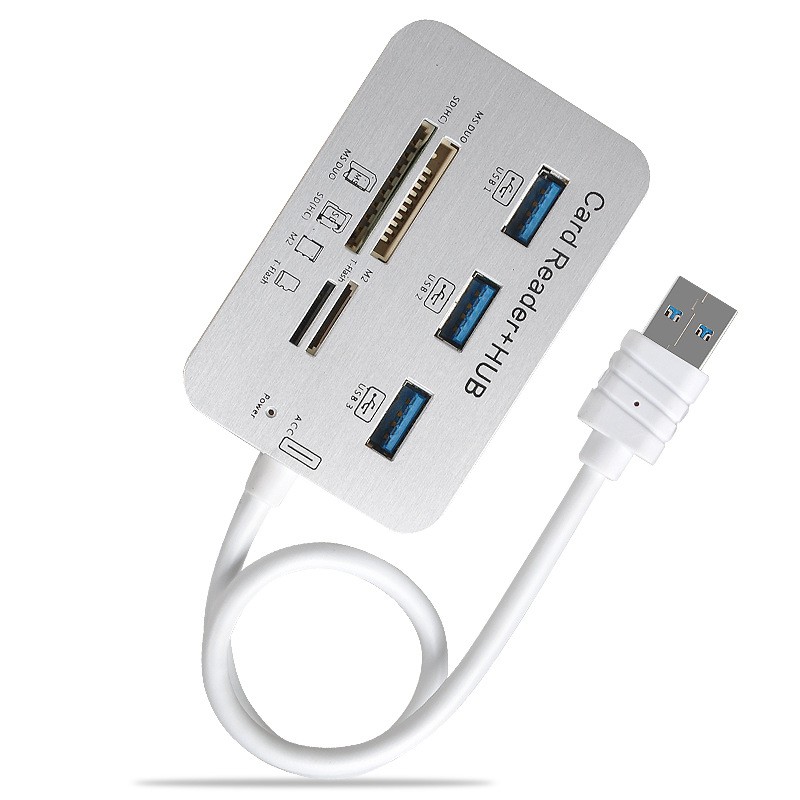 Đầu Đọc Thẻ Nhớ 3 Cổng Usb 3.0 Ms Sd M2 Tf