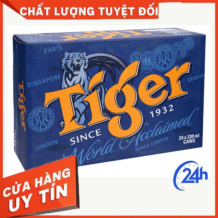 Bia Tiger Thùng 24 Lon 330ml
