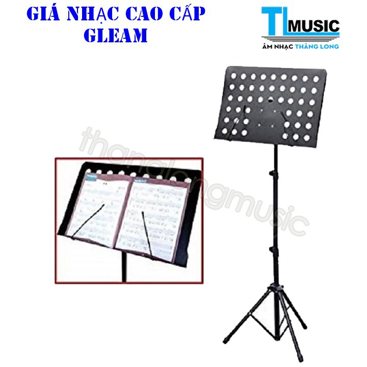 GIÁ NHẠC GLEAM CAO CẤP(giá để bản nhạc lỗ to) TẶNG KÈM KẸP BẢN NHẠC(KẸP SÁCH)