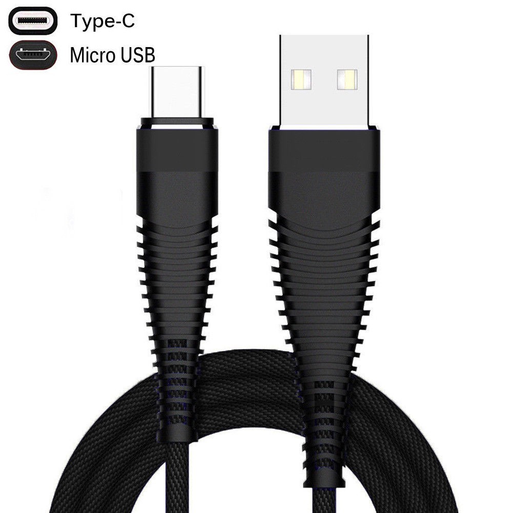 Dây Cáp Sạc Nhanh / Truyền Dữ Liệu Đầu USB Type-C Bằng Nylon Bện Dài 1M Cho iPhone iPad Android Huawei xiaomi samsung Vivo