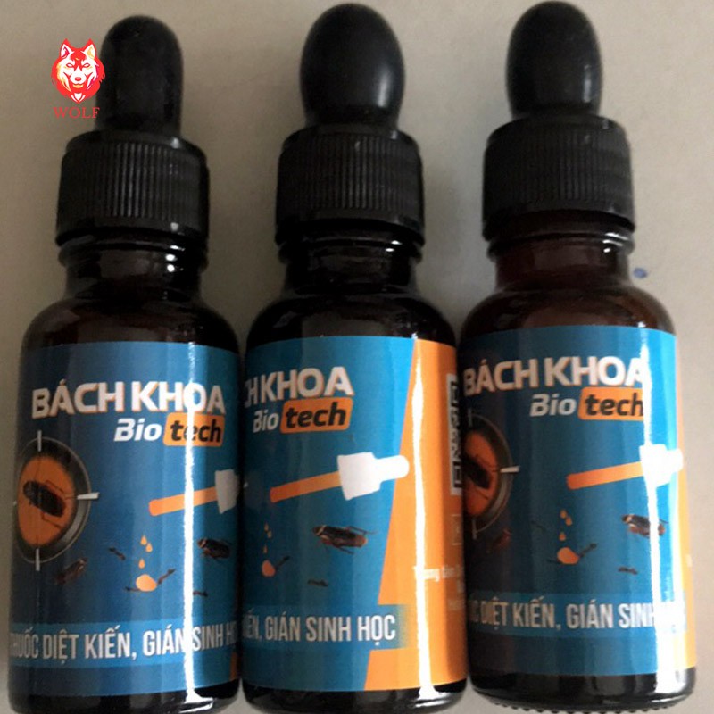 [LỌ TO 20ML] Thuốc diệt kiến, diệt gián tận gốc Bách khoa Bio Tech sinh học an toàn, diệt kiến hiệu quả nhanh