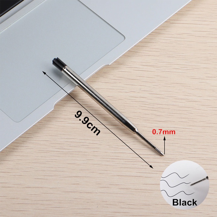 Combo 10 Ruột bút bi, bút ký cho dòng Parker 0.7mm, ngòi cây viết, tròn Minh House