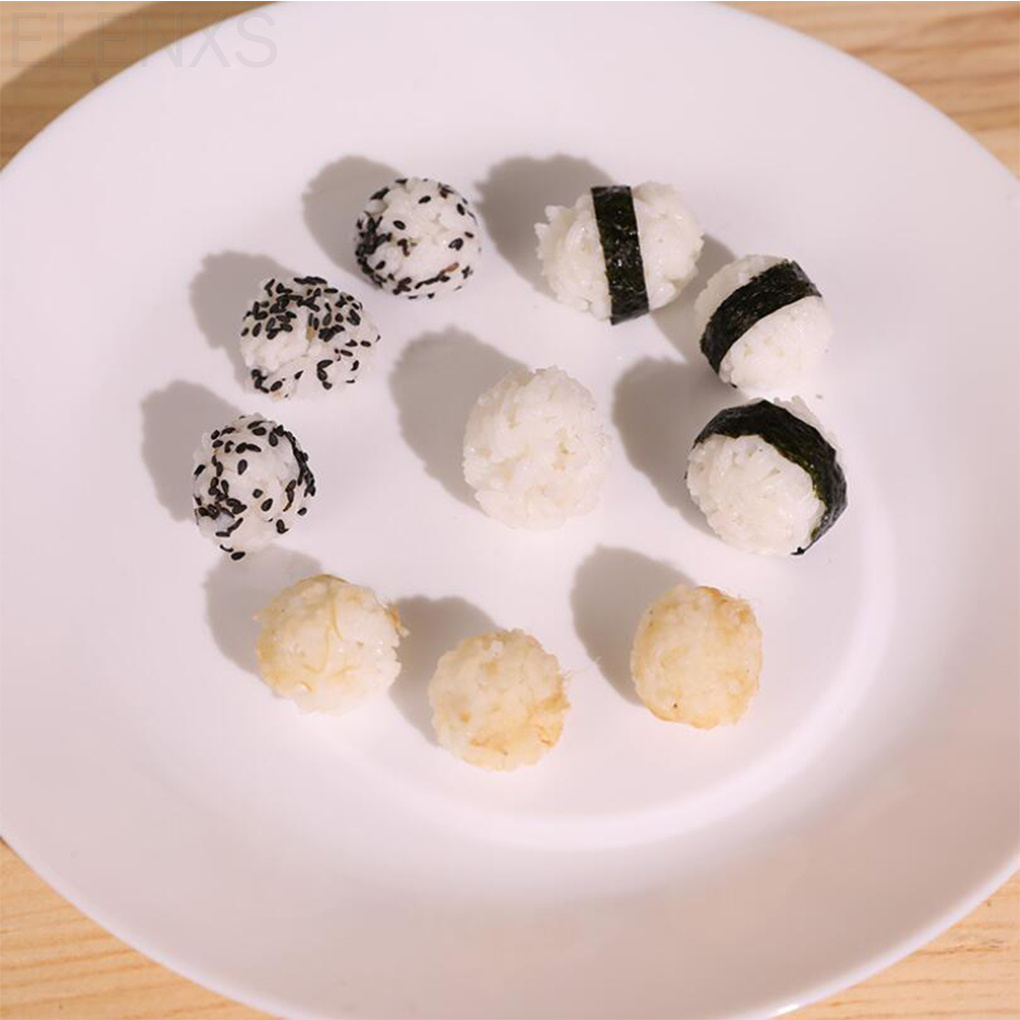 Khuôn Nhựa Làm Cơm Cuộn 3 Ngăn Chống Dính Cho Nhà Bếp Diy