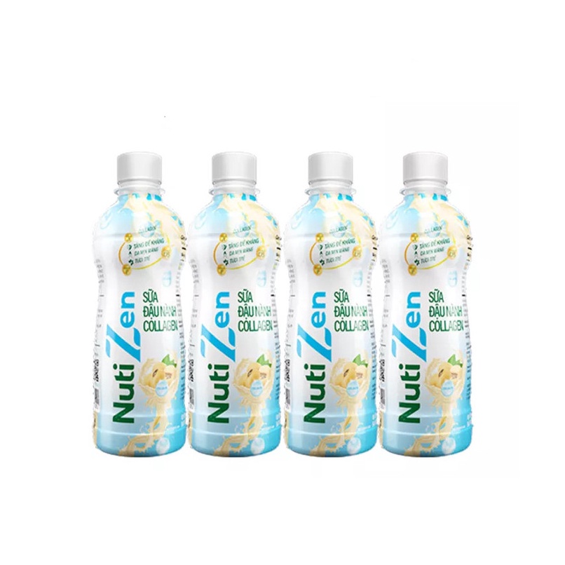 Combo 4 Chai Sữa Đậu Nành Collagen Nutizen Chai pet 290ml - Thương Hiệu NUTIFOOD - YOOSOO MALL