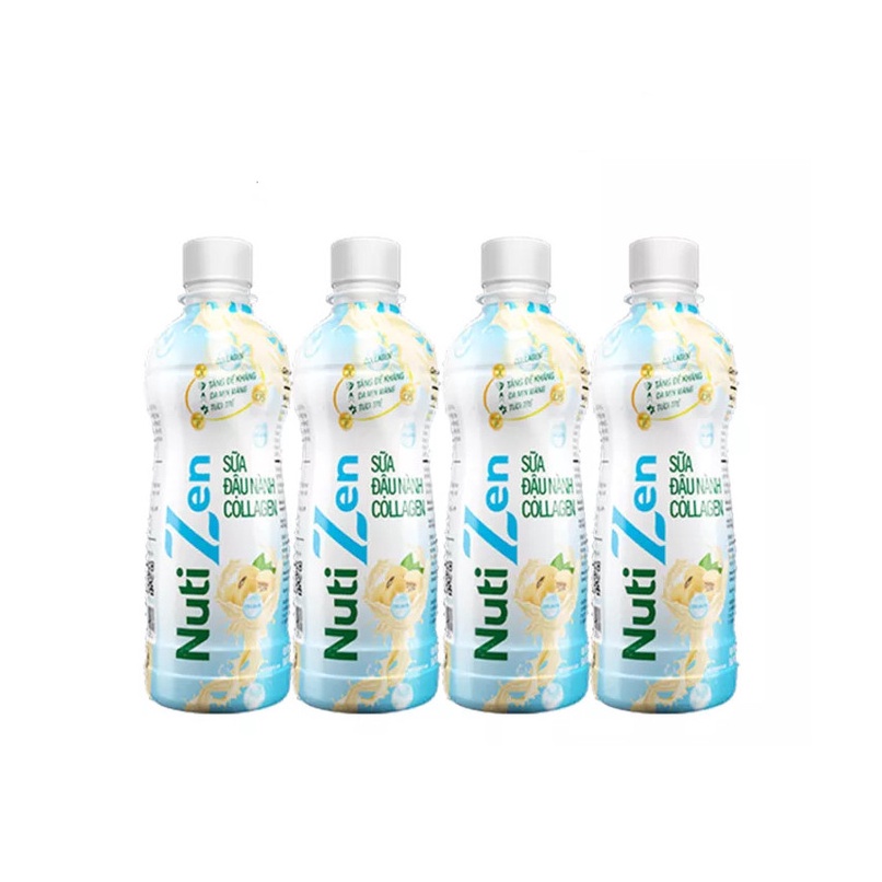 Combo 4 Chai Sữa Đậu Nành Collagen Nutizen Chai pet 290ml - Thương Hiệu NUTIFOOD - YOOSOO MALL