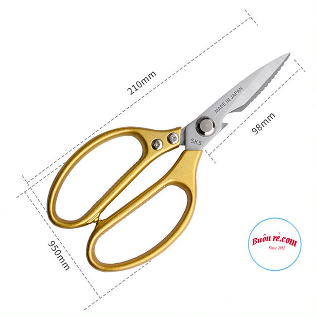 Kéo cắt SK5 đa năng size lớn làm bếp - Kéo cắt gà, cắt tỉa cây cảnh tiện ích 01480