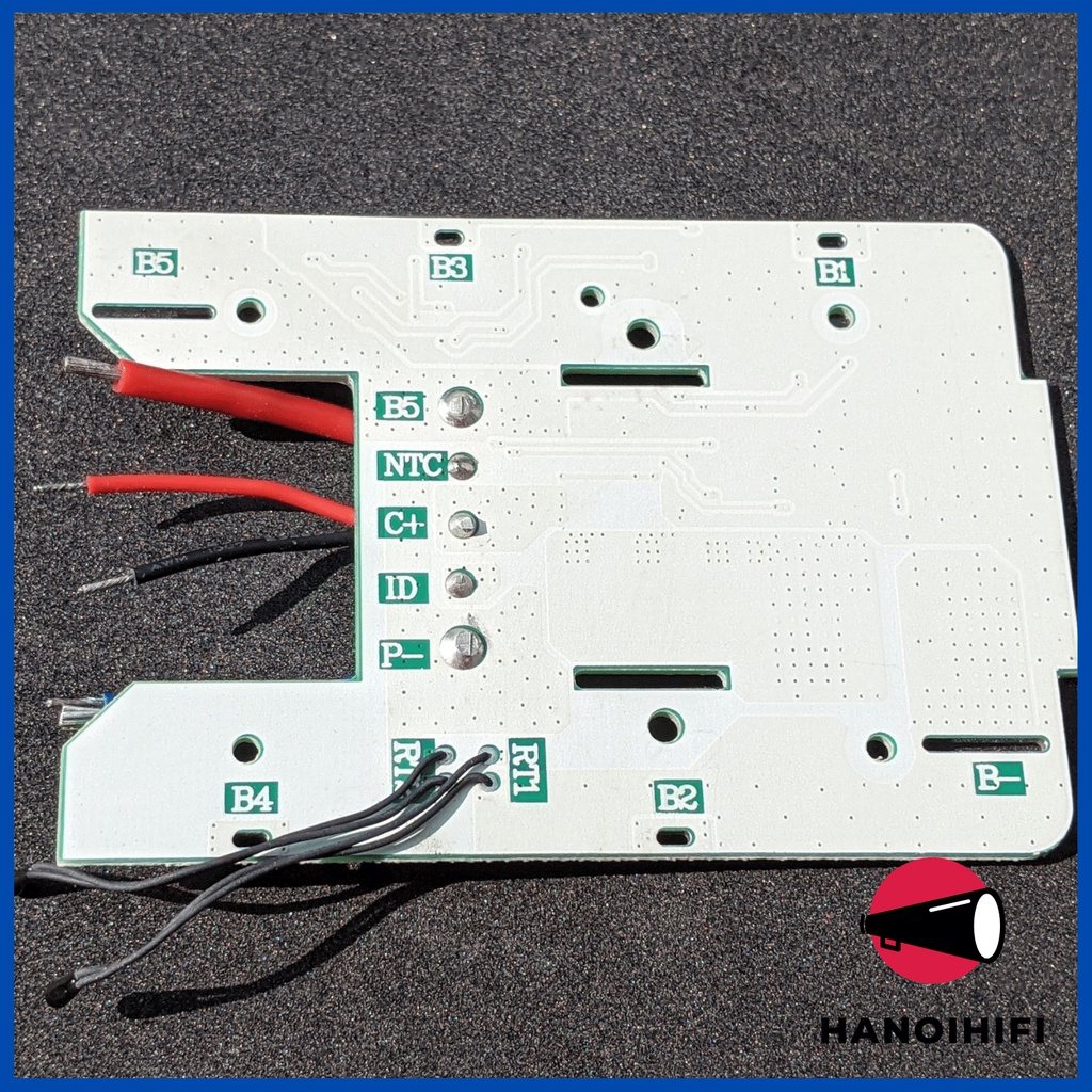 Mạch bảo vệ pin lithium 5S series 18650 bảo vệ, cân bằng, sạc xả, xả liên tục 30A, có tích hợp báo pin